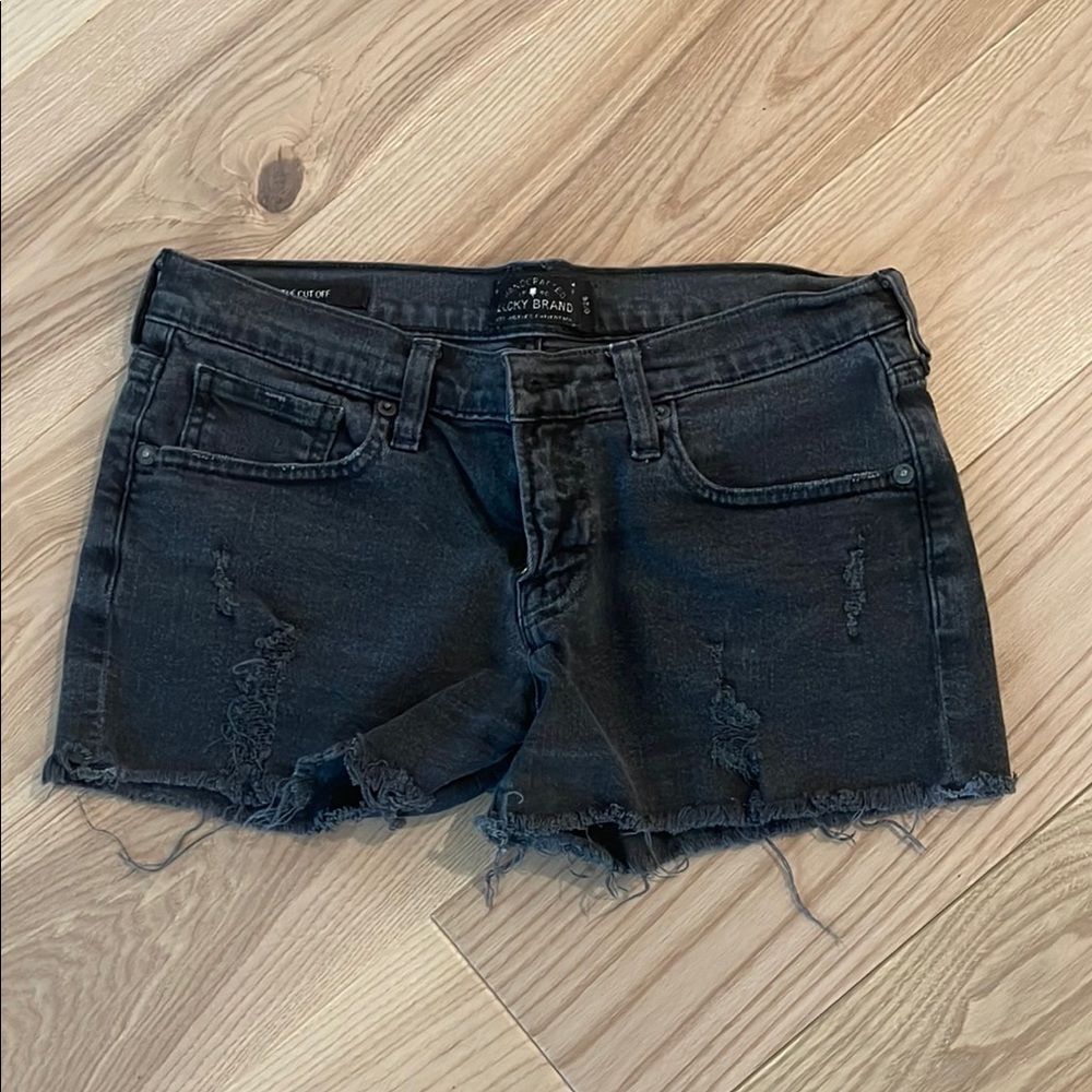 Lucky Brand Black Jean Shorts